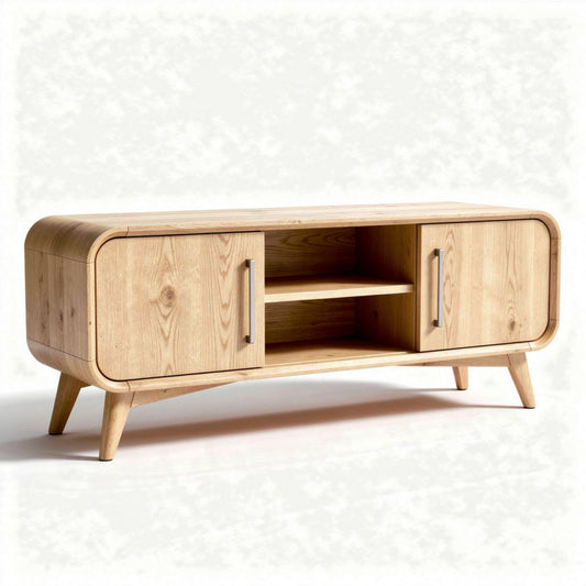 Stolik RTV z drewna sosnowego w kolorze naturalnym 120 x 40 x 50cm